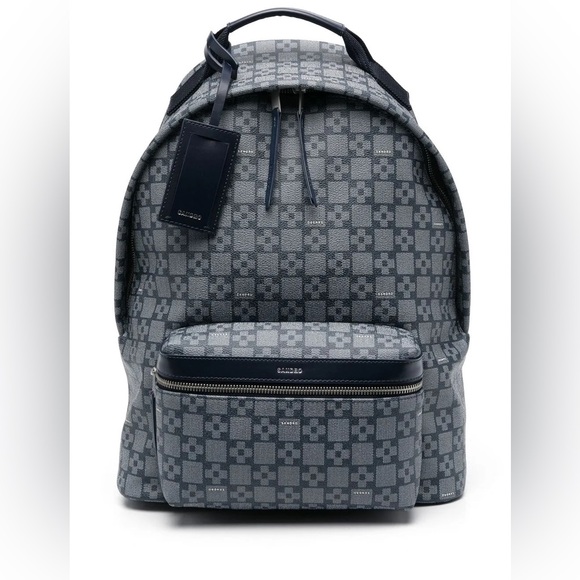 Sandro blue Geometric Backpack - Picture 1 of 4